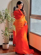 Serona Sunset Ombré Saree with Stitched Blouse (set of 2)